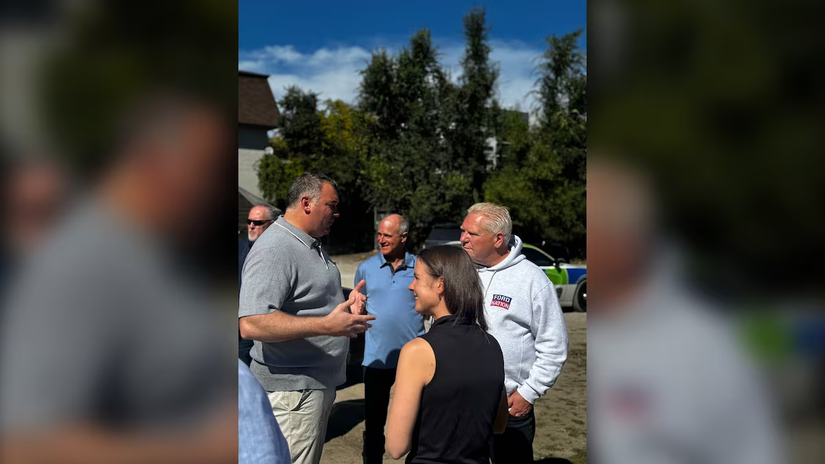 Ford i burmistrz Barrie wizytowali obozowiska bezdomnych