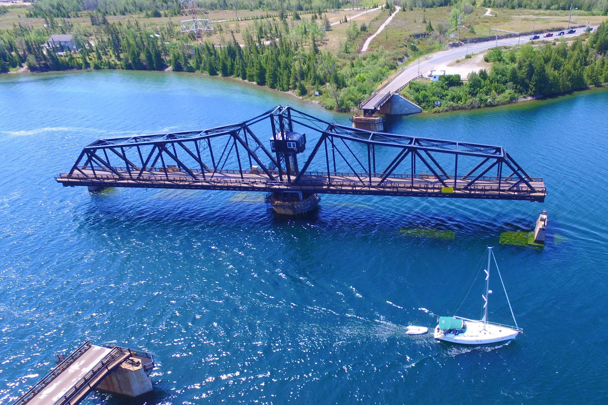 Nowy most zastąpi stary, łączący Manitoulin z lądem