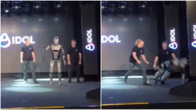 Rosjanie pokazali swojego robota. Coś poszło nie tak