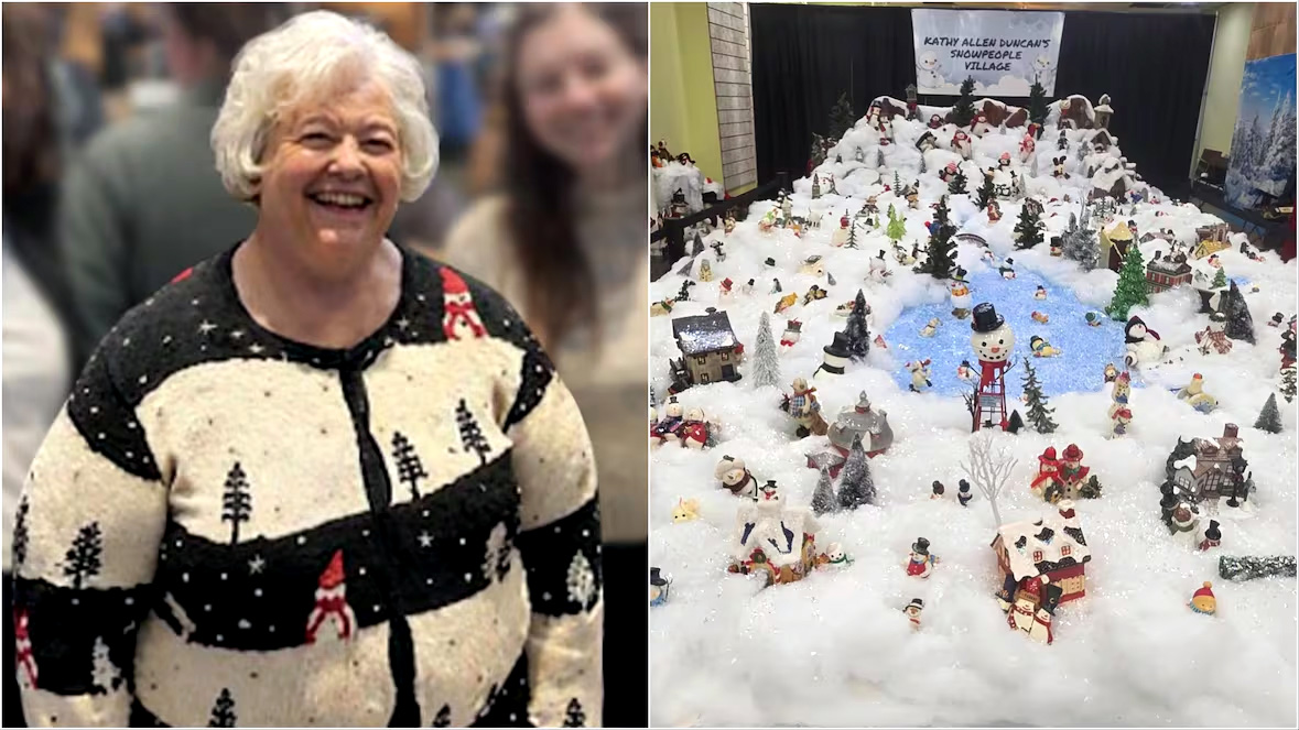 Wioska bałwanów zamiast nagrobka. Wzruszający hołd męża dla zmarłej żony