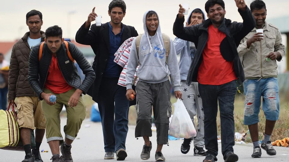 Olbrzymi napływ migrantów do Niemiec