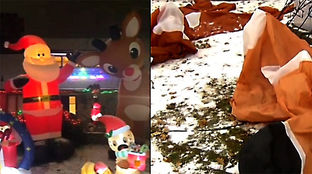 Wandale zniszczyli świąteczną dekorację w Scarborough