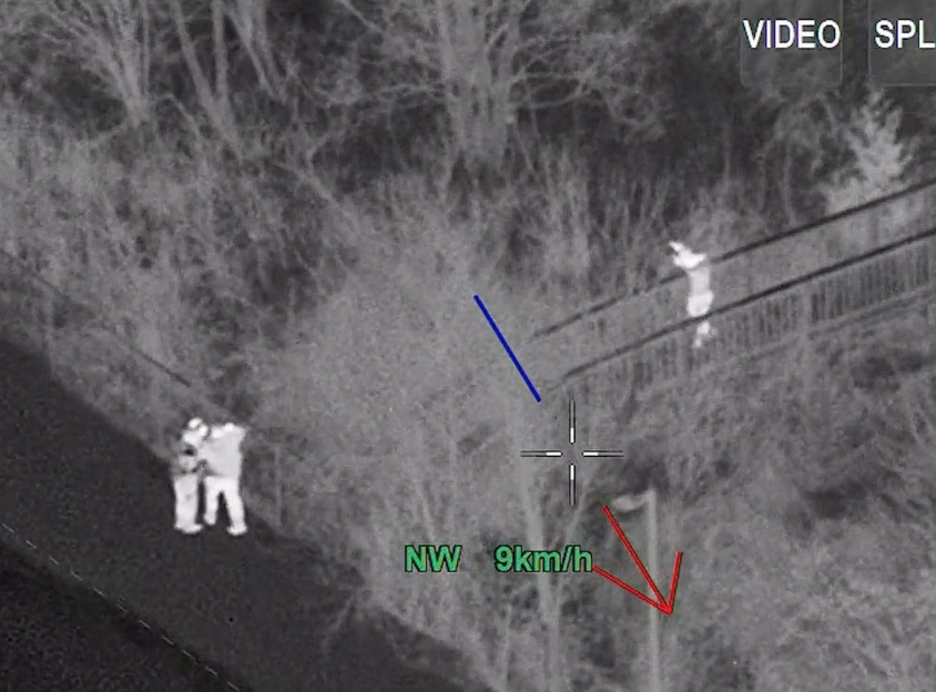 Próbował być zbyt sprytny, ale został złapany przez policyjny helikopter