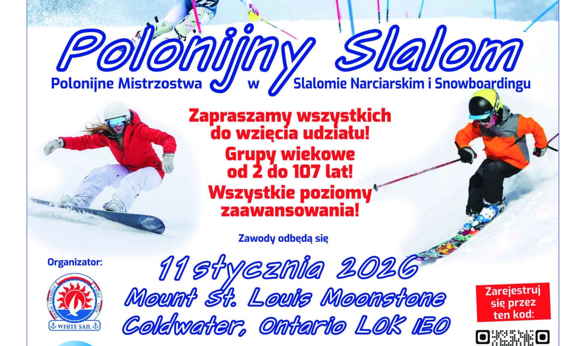Już w tę niedzielę (11 stycznia 2026) odbędzie się Polski Slalom 2026