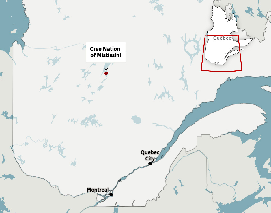 Mieszkańcy Mistissini w Kanadzie objęci bezwzględnym nakazem pozostania w domach