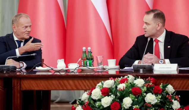 Nawrocki odpowiada na zarzuty Tuska