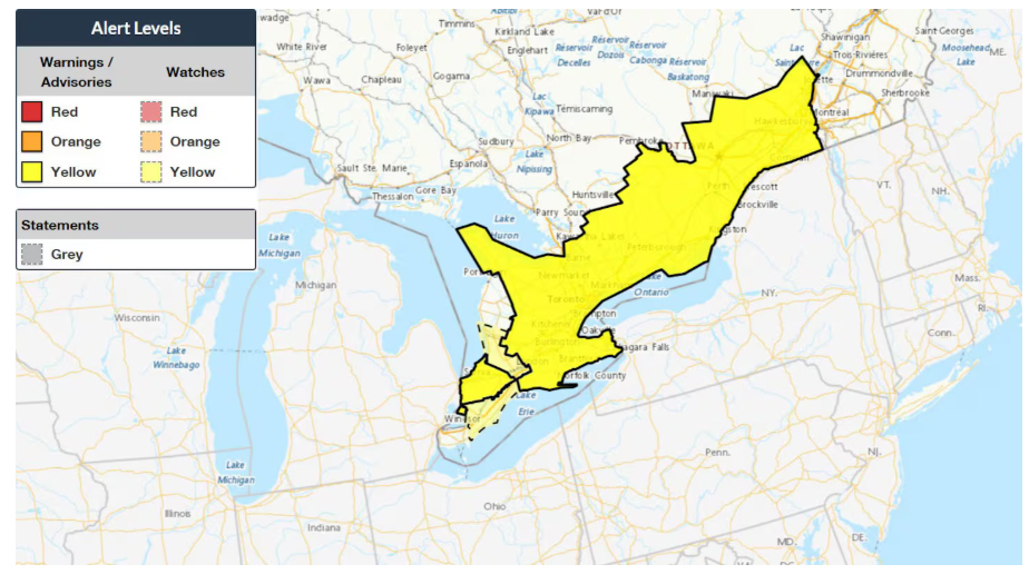 Dzisiejszej nocy w Toronto możliwe największe w tym roku opady śniegu