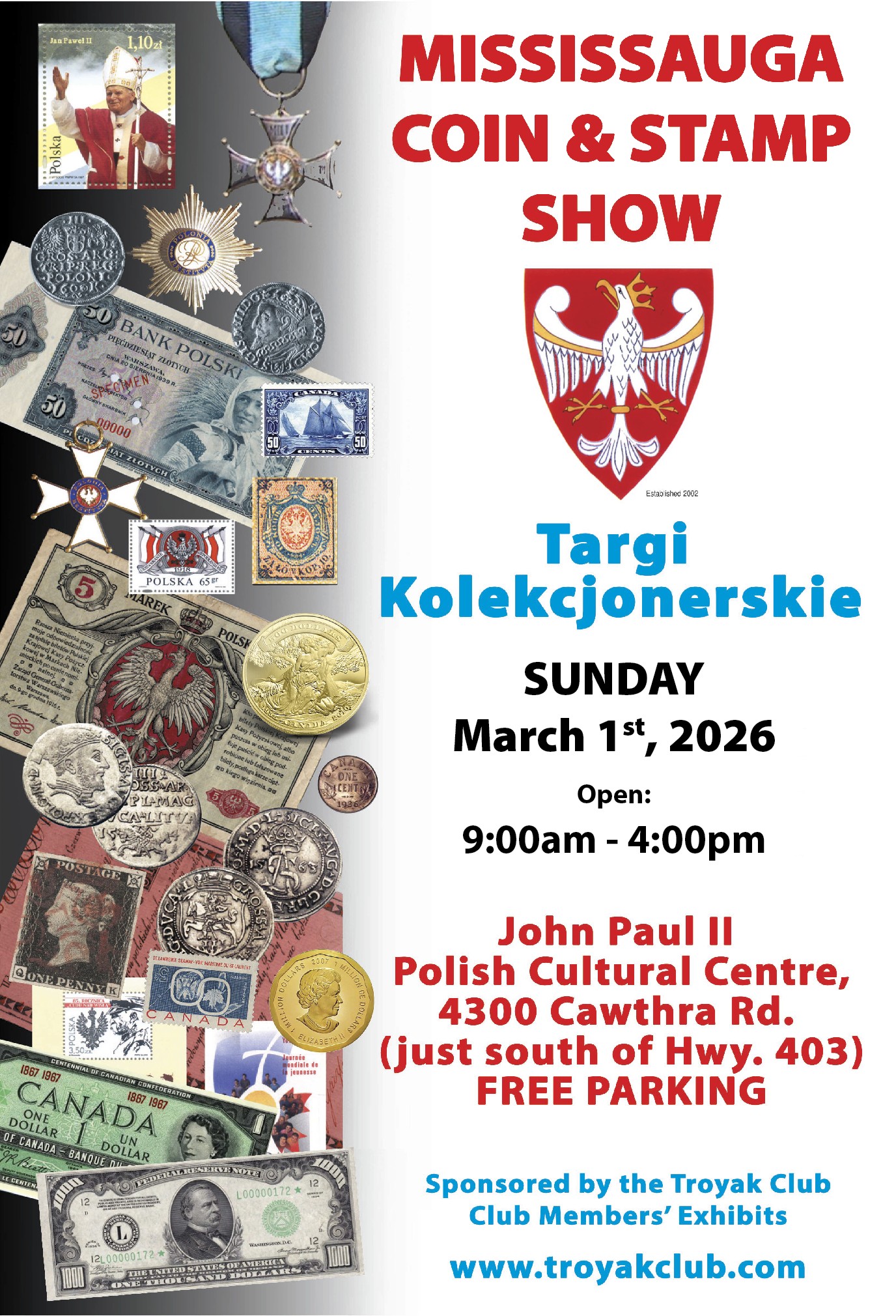 Okazja do spotkania i wymiany dla miłośników monet i znaczków