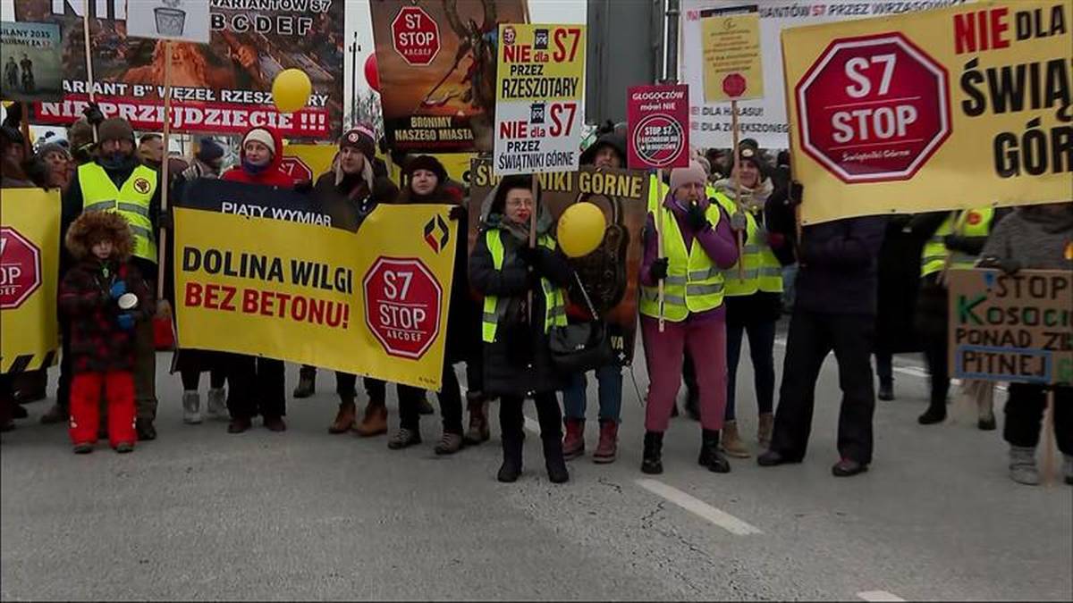 Protest na zakopiance. Mieszkańcy boją się przesiedleń