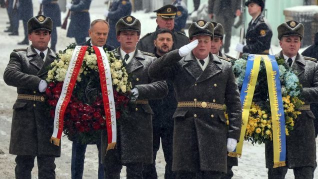 Tusk w Kijowie. Spotkanie z Zełenskim i hołd obrońcom Ukrainy