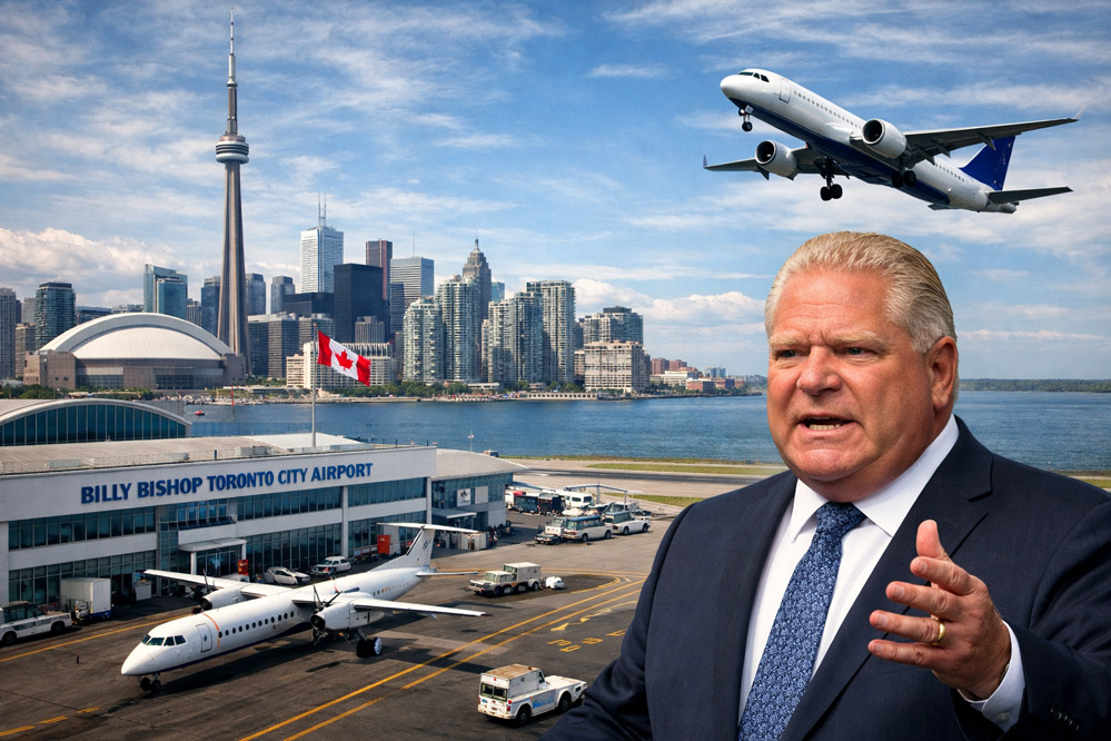 Premier Ford: Rząd Ontario przejmie lotnisko Billy Bishop w Toronto