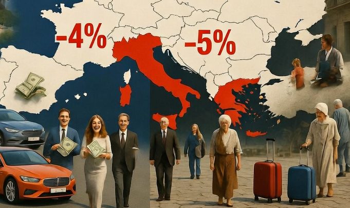 Włochy i Grecja to jedyne kraje UE, gdzie ludzie są dziś biedniejsi niż 20 lat temu