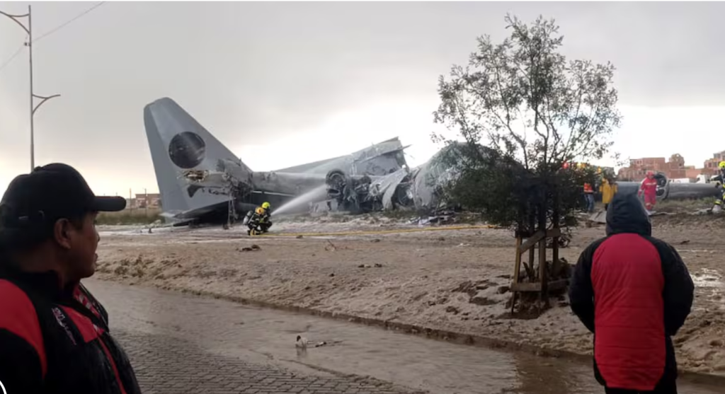 Katastrofa boliwijskiego samolotu wojskowego z pieniędzmi banku centralnego. Zginęły 22 osoby