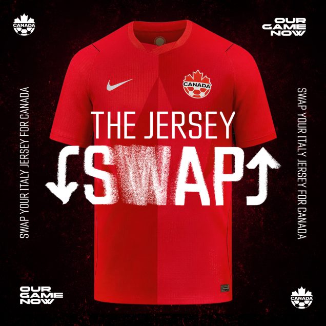 Koszulki zamiast łez. Włoscy kibice w Toronto wsparli Kanadę