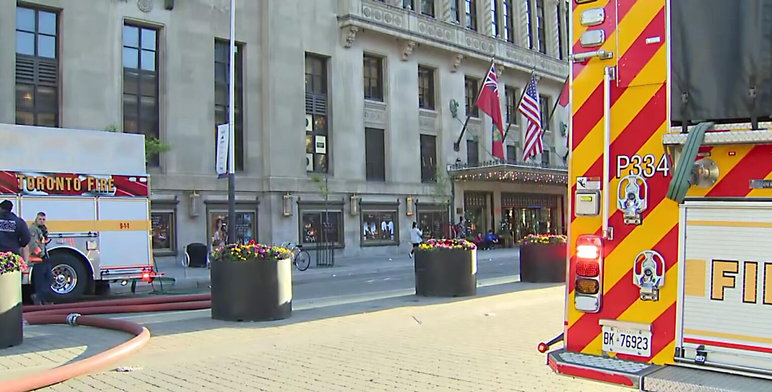 Pożar w hotelu Fairmont Royal York. Gości ewakuowano nad ranem