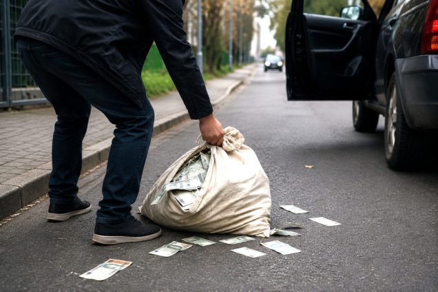 Milion złotych w worku na ulicy. Znalazca usłyszał zarzuty