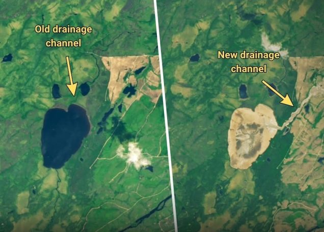 Rok temu nagle zniknęło jezioro Lac Rouge w Quebecu