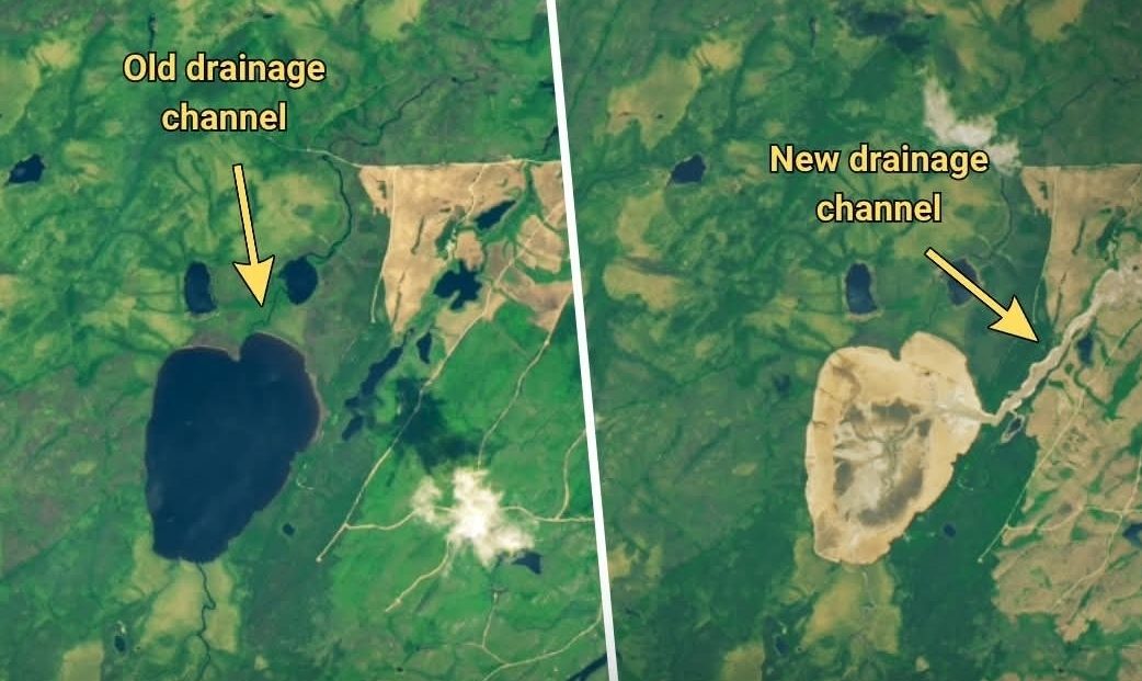 Rok temu nagle zniknęło jezioro Lac Rouge w Quebecu