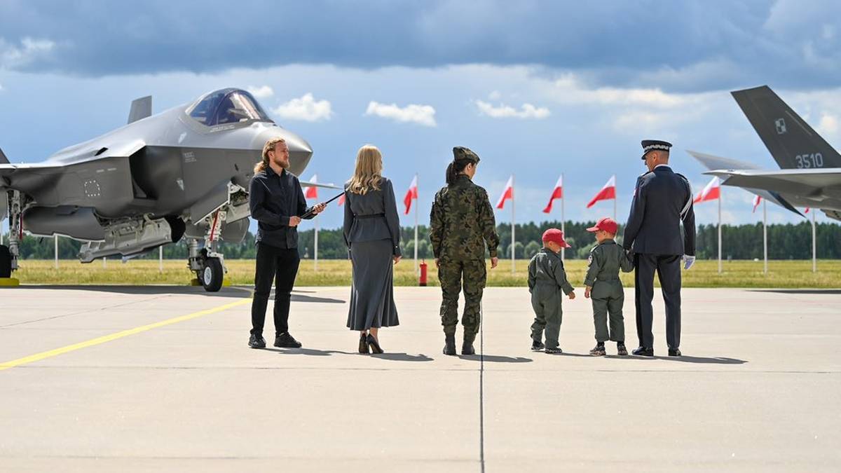 Polska przyjęła pierwsze F-35. Wzruszający moment podczas chrztu maszyn