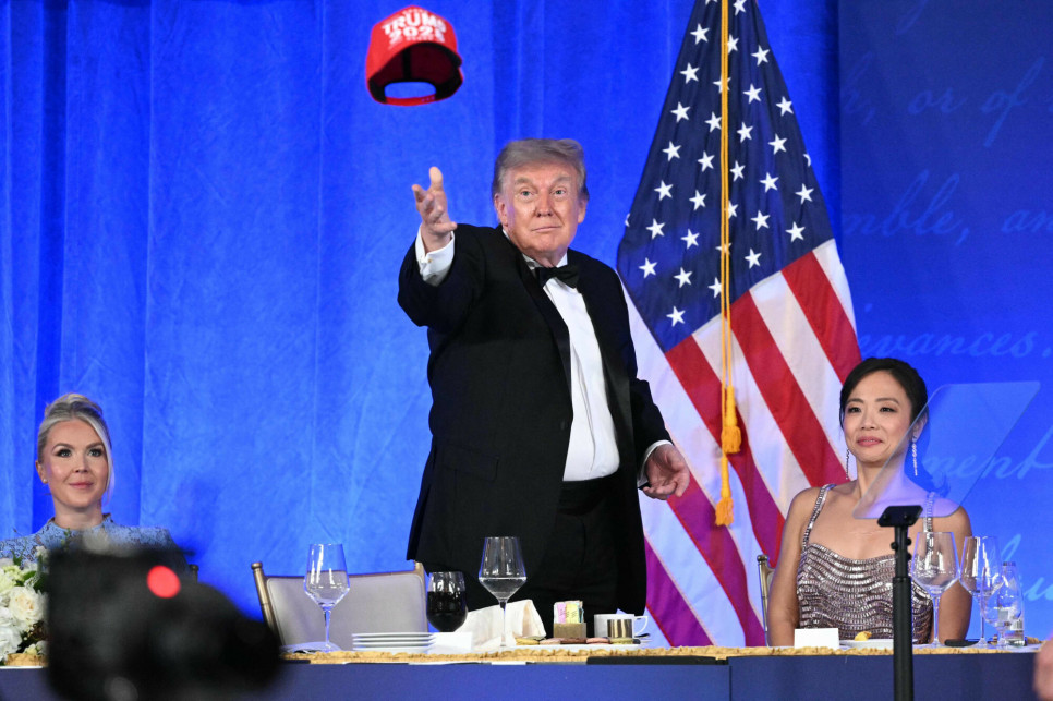Donald Trump na gali korespondentów