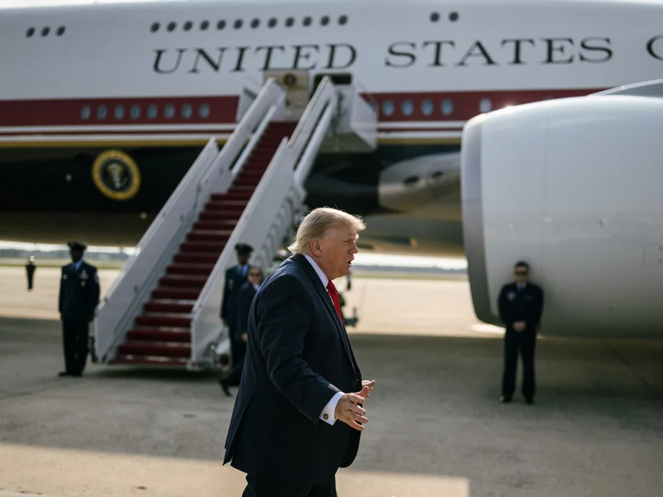 Potajemny lot Donalda Trumpa