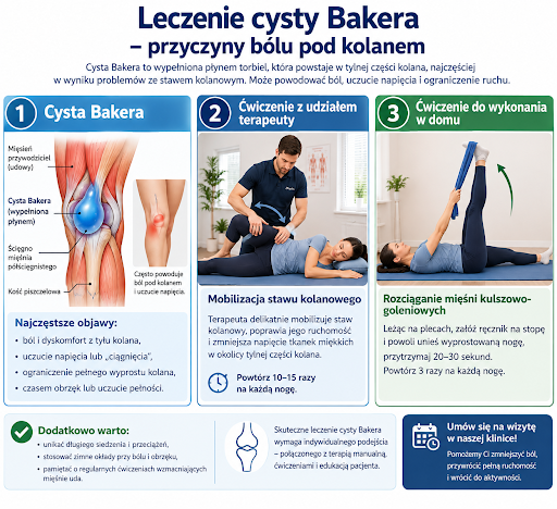Ból pod kolanem (Cysta Bakera) — kiedy zgłosić się do fizjoterapeuty?