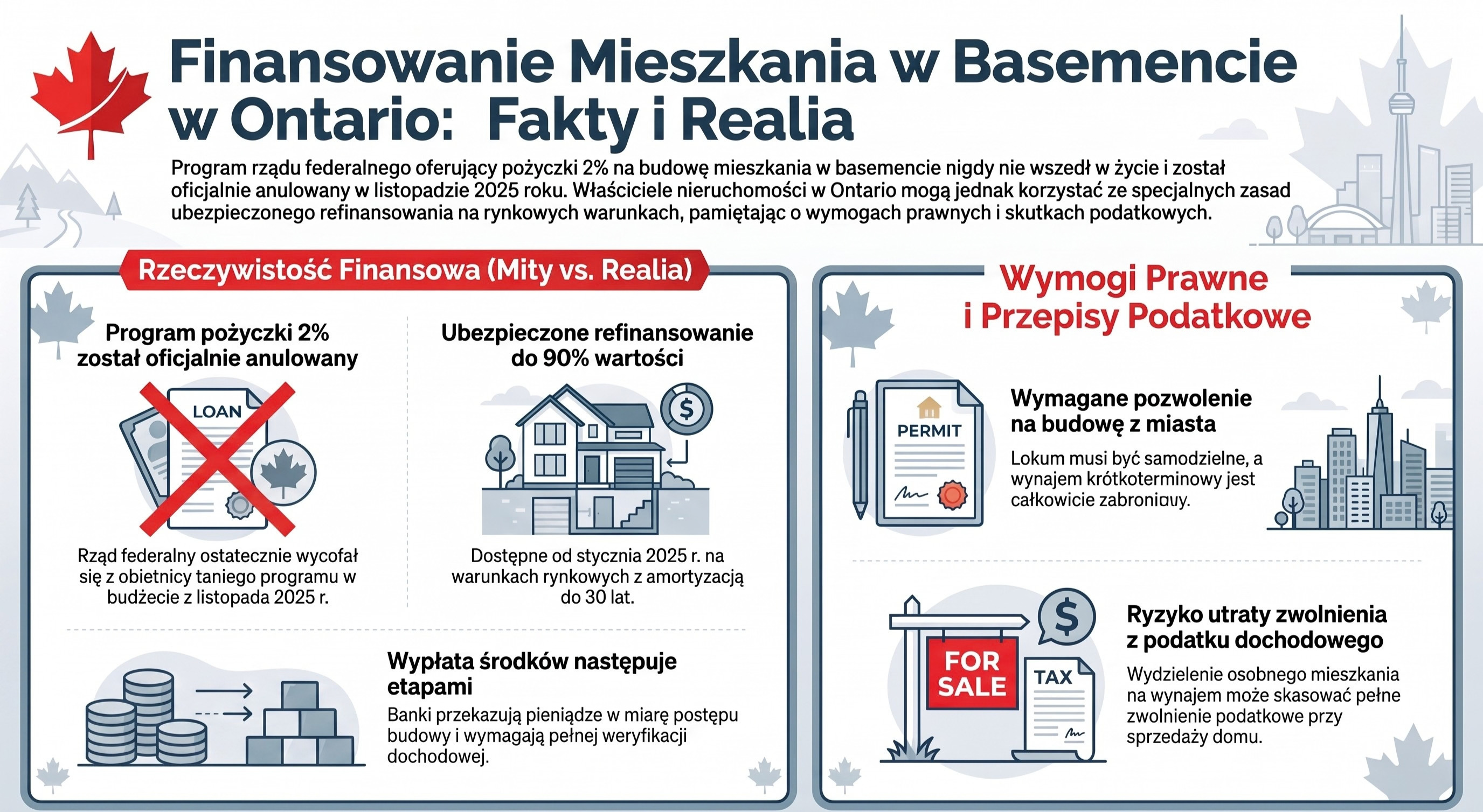 Tania pożyczka z Ottawy na mieszkanie w basemencie? Nigdy jej nie było
