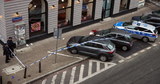Atak z tasakiem w centrum Warszawy