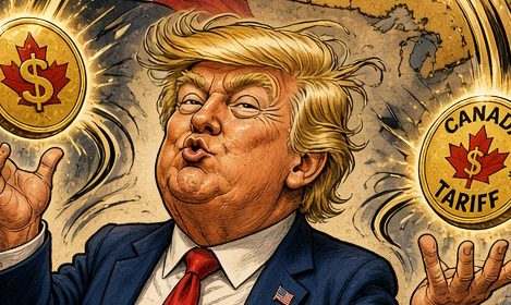Trump żongluje cłami na Kanadę znosi jedne i jednocześnie nakłada inne
